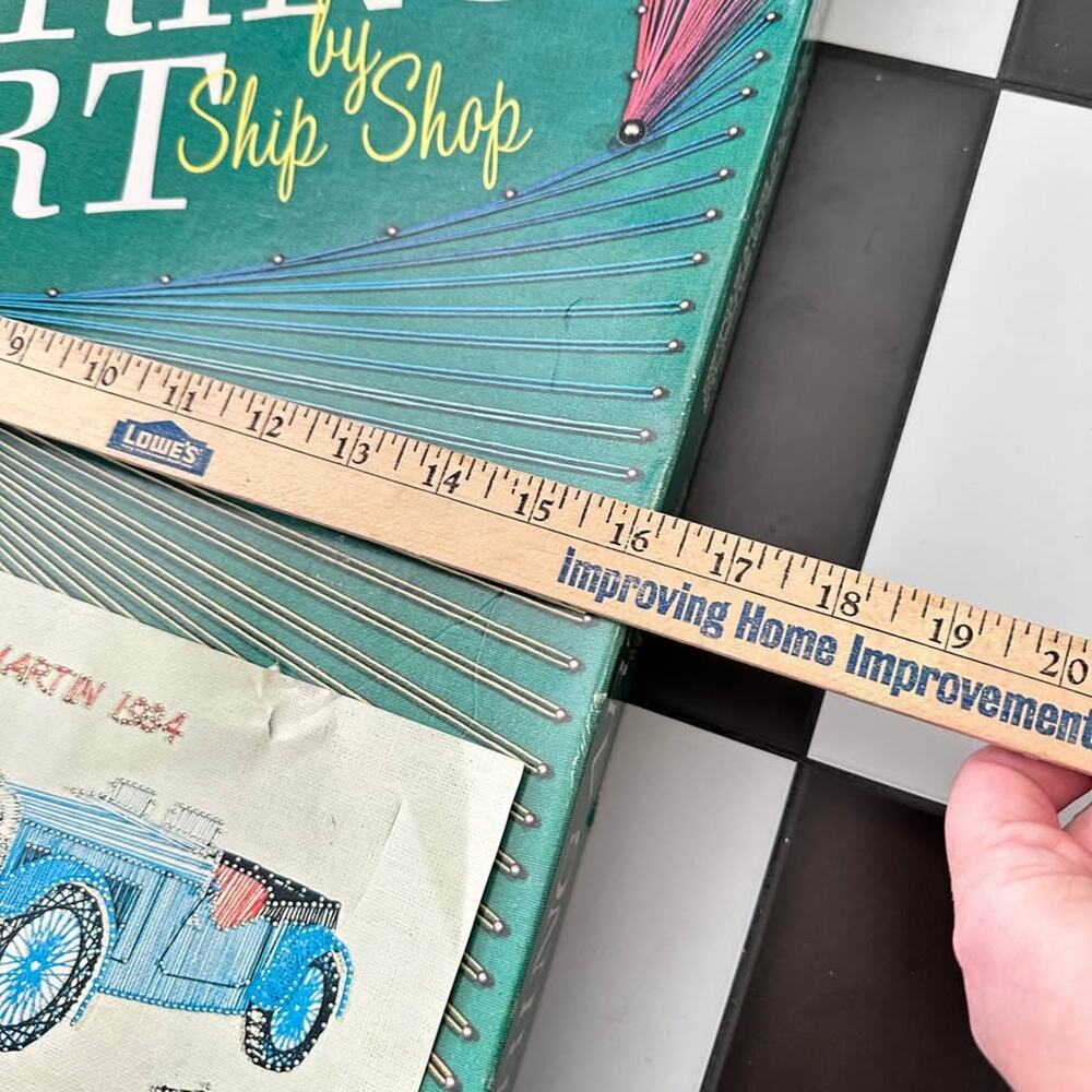 vintage 3-D String Art kit by Ship Shape Aston Martin design for experts - Picture 6 of 9